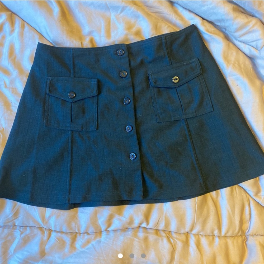 Rampage button mini skirt 90s
